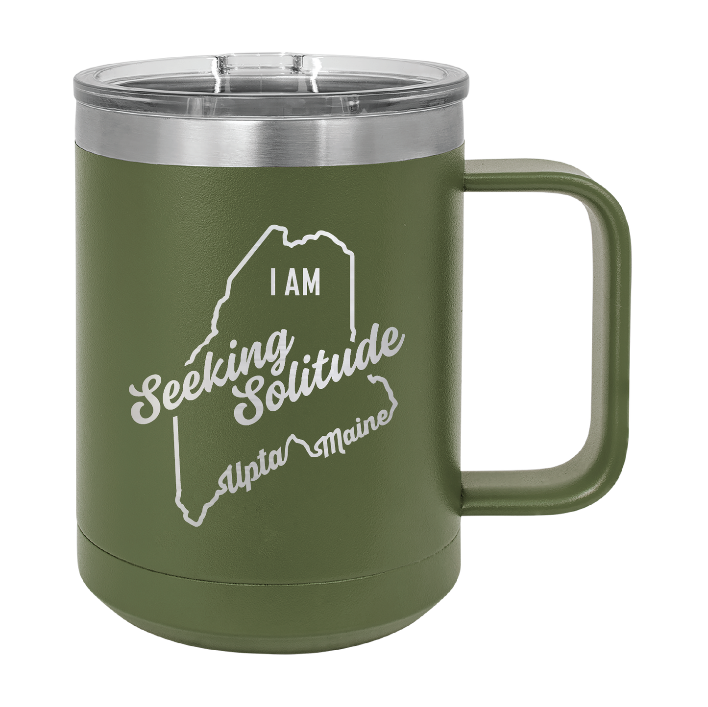 Polar Camel Travel Coffee Mug: Seeking Solitude