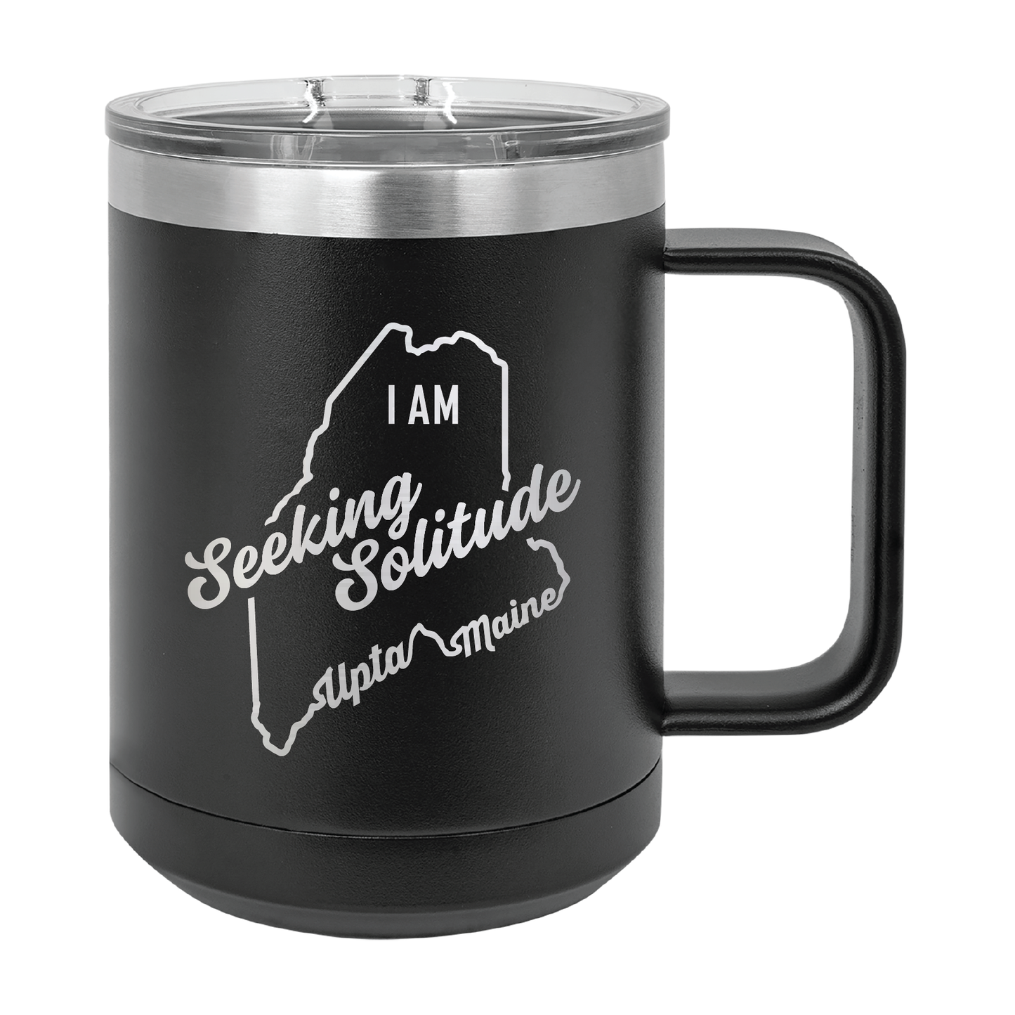 Polar Camel Travel Coffee Mug: Seeking Solitude