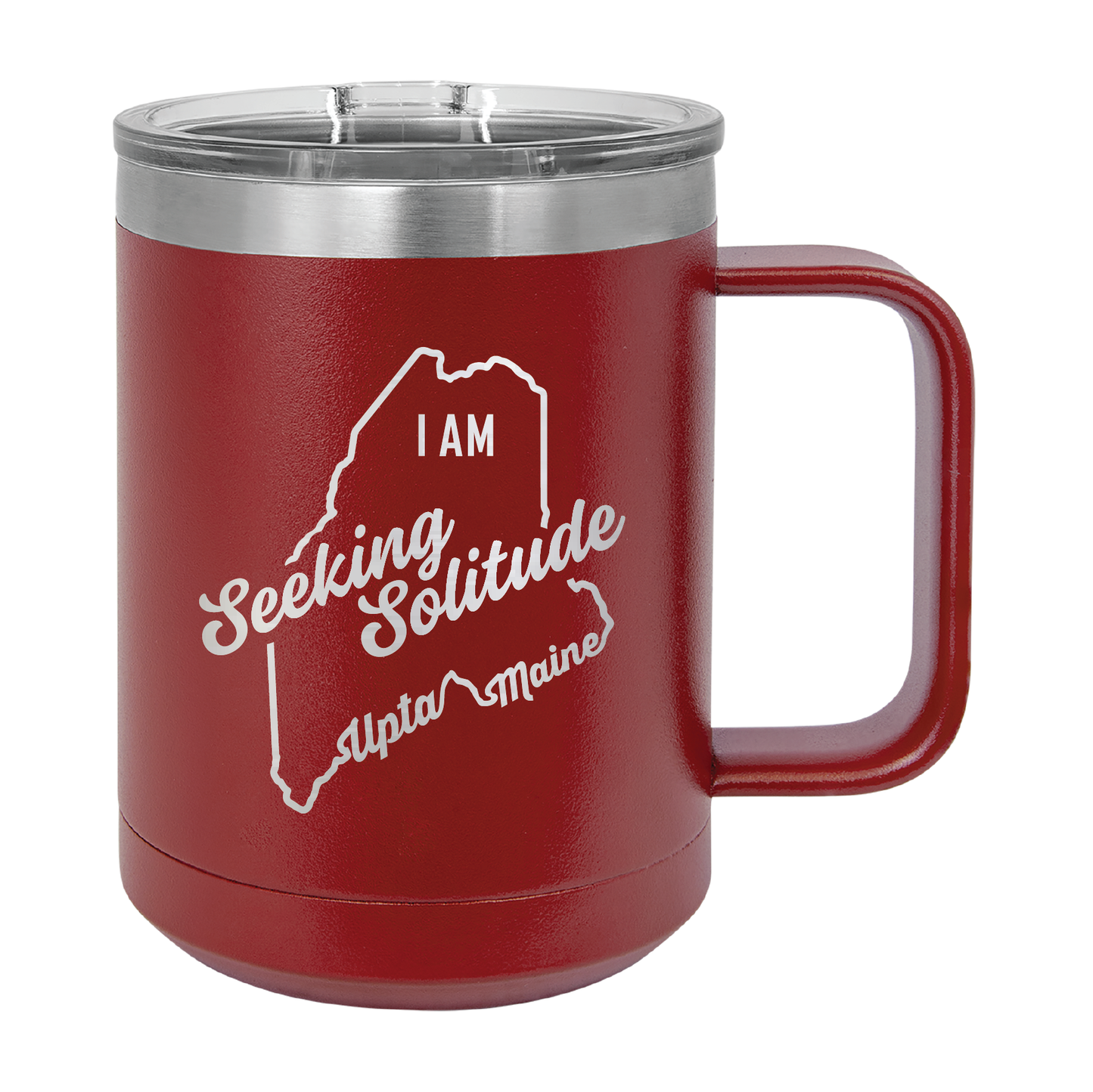 Polar Camel Travel Coffee Mug: Seeking Solitude