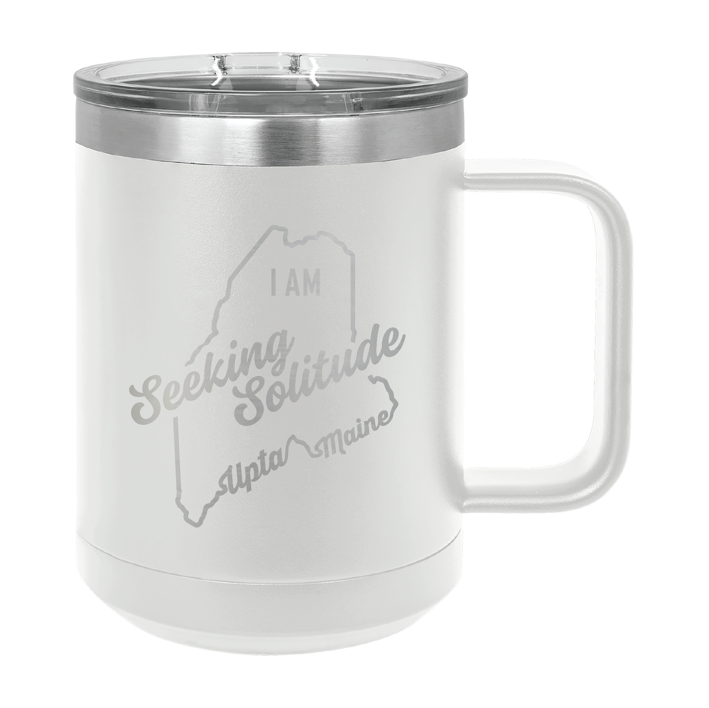 Polar Camel Travel Coffee Mug: Seeking Solitude