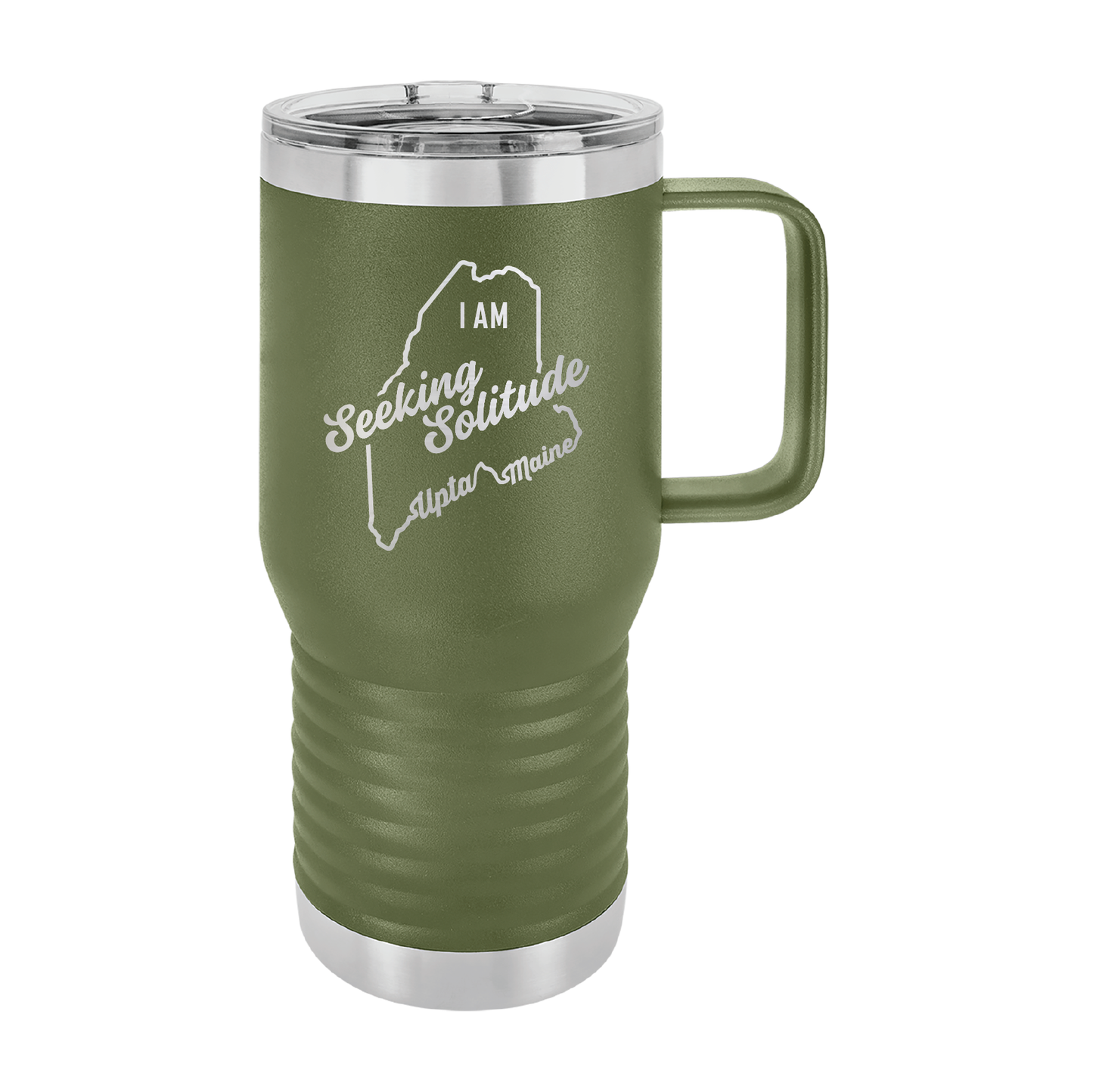 Polar Camel Travel Coffee Mug: Seeking Solitude
