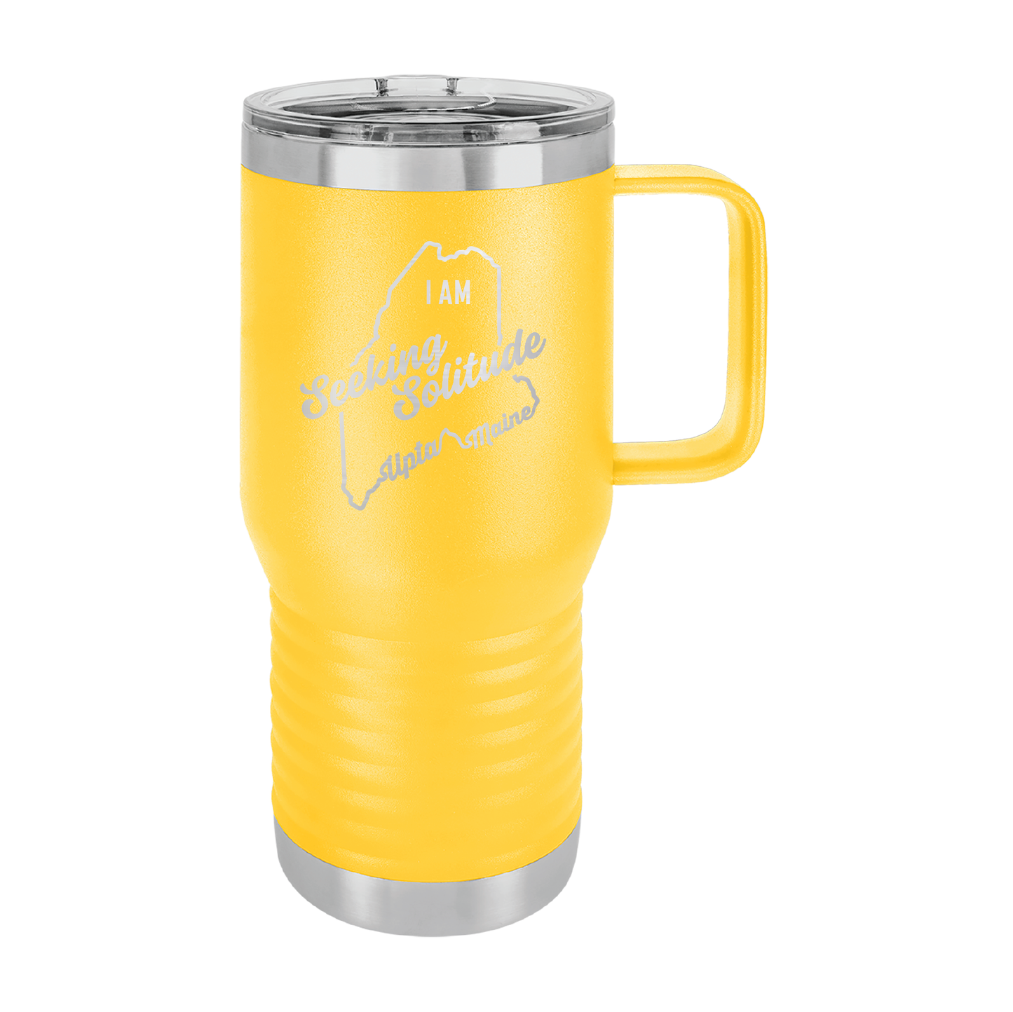 Polar Camel Travel Coffee Mug: Seeking Solitude