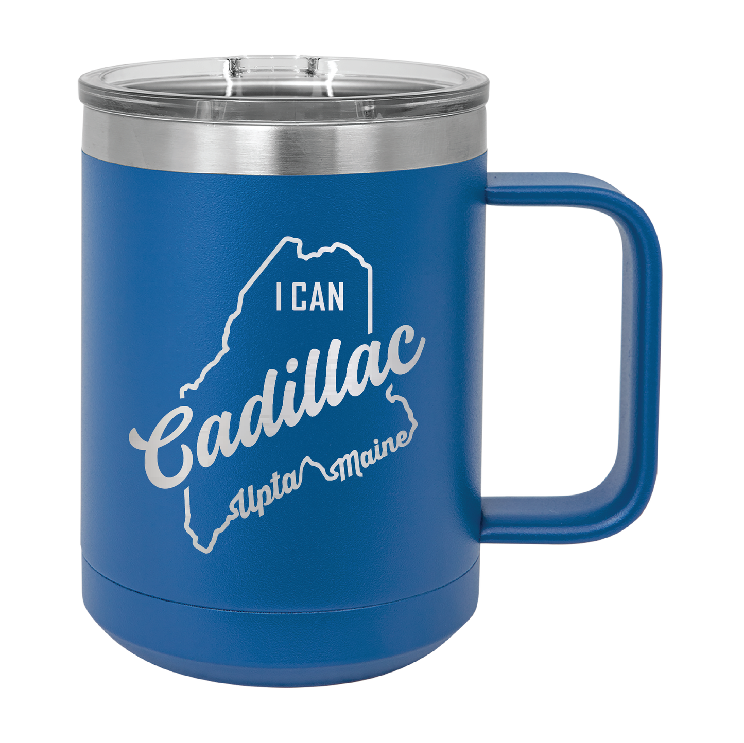 Polar Camel Travel Coffee Mug: Cadillac