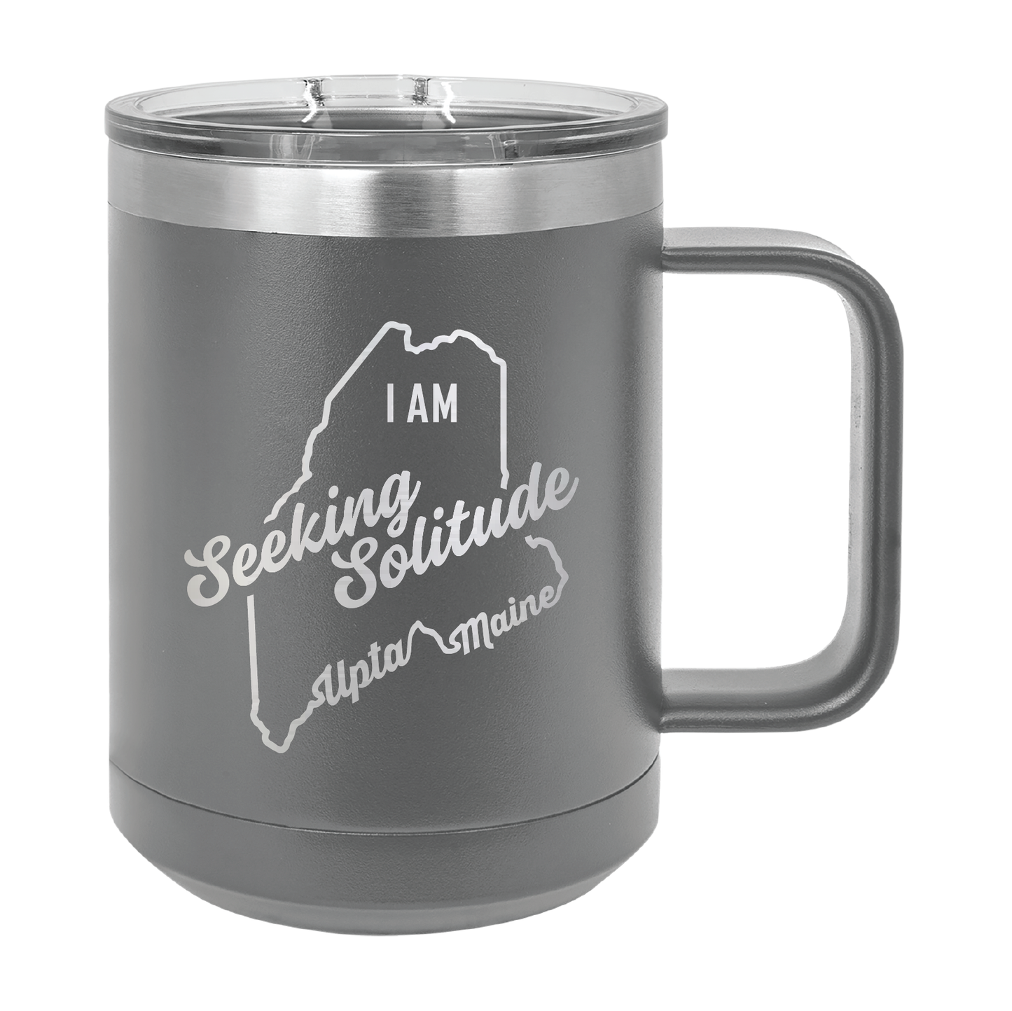 Polar Camel Travel Coffee Mug: Seeking Solitude