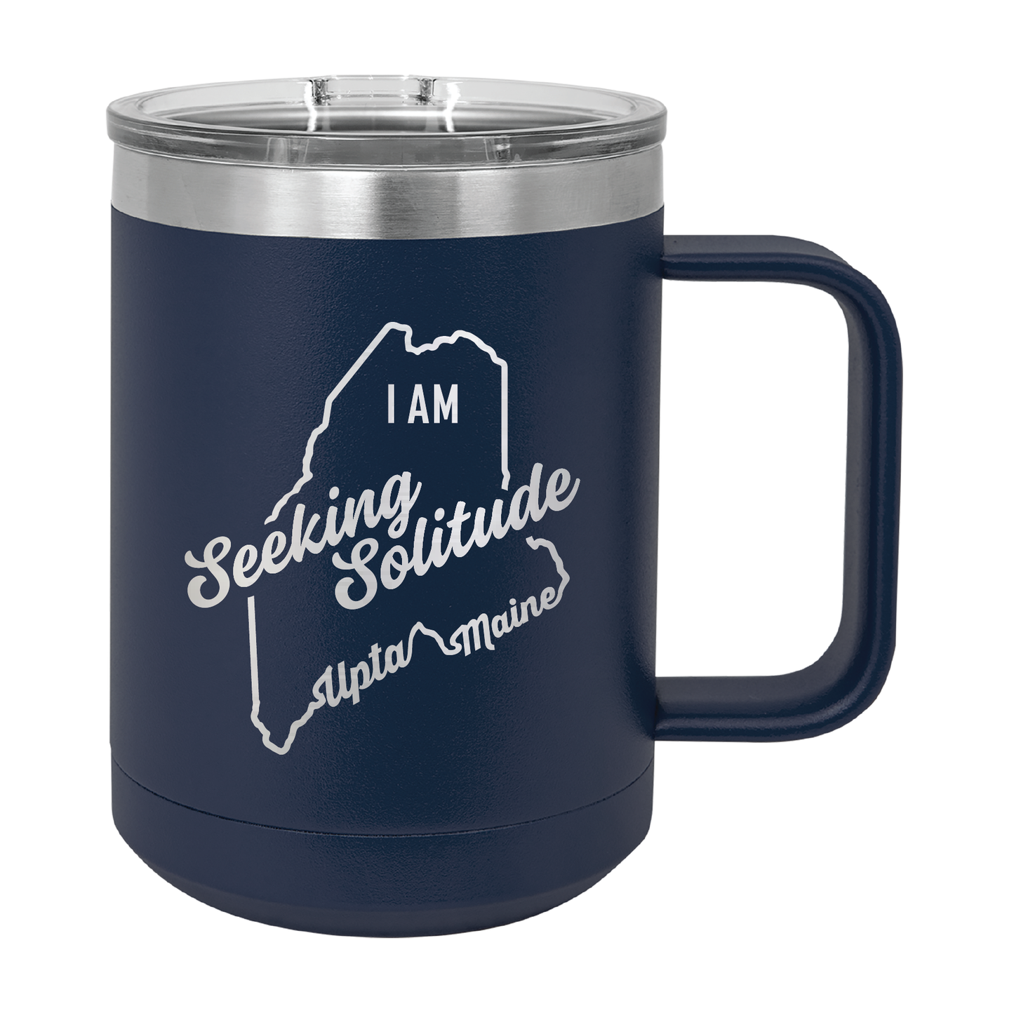 Polar Camel Travel Coffee Mug: Seeking Solitude