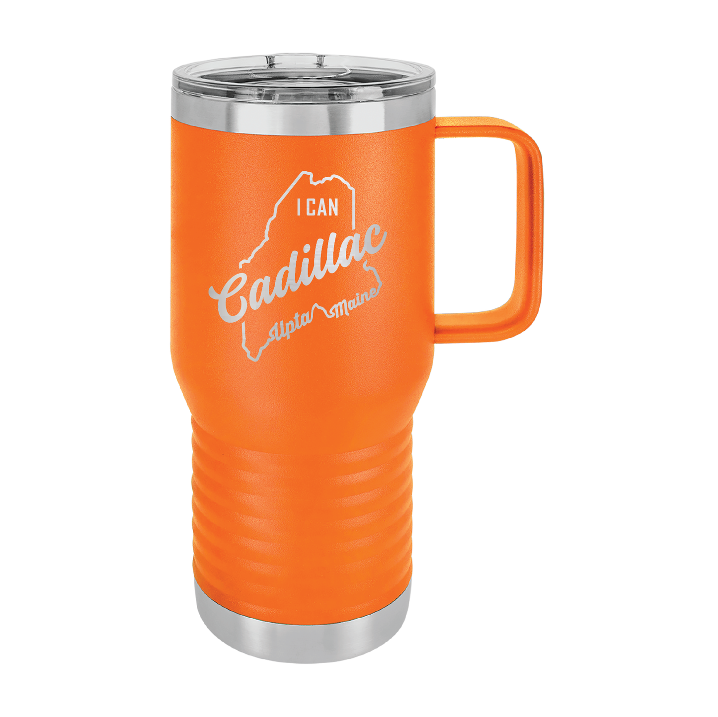 Polar Camel Travel Coffee Mug: Cadillac