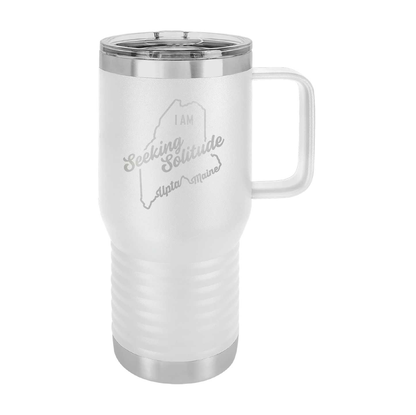 Polar Camel Travel Coffee Mug: Seeking Solitude