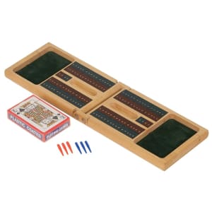 Wood Cribbage Game Gift Set