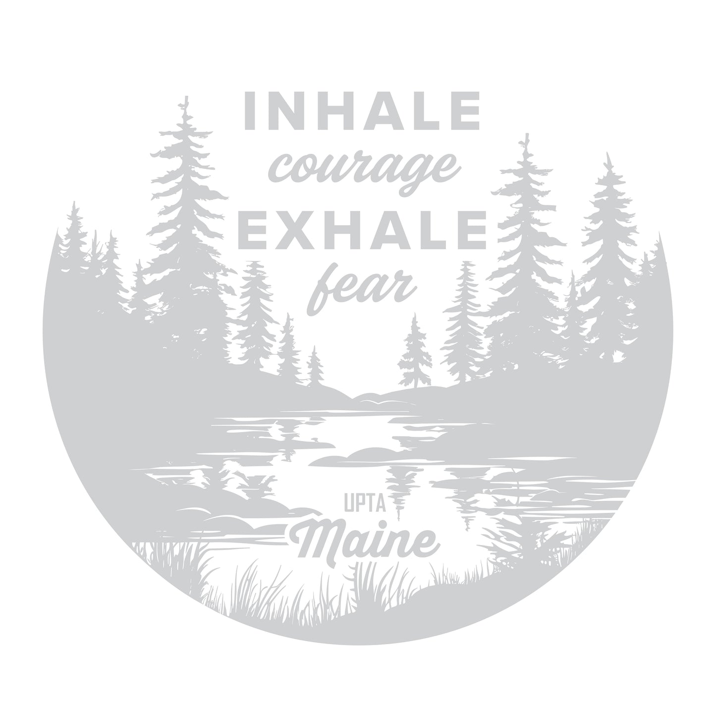 Polar Camel Insulated Beverage Holder: Inhale Courage, Exhale Fear