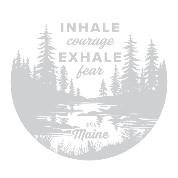 Polar Camel Water Bottle: Inhale Courage, Exhale Fear