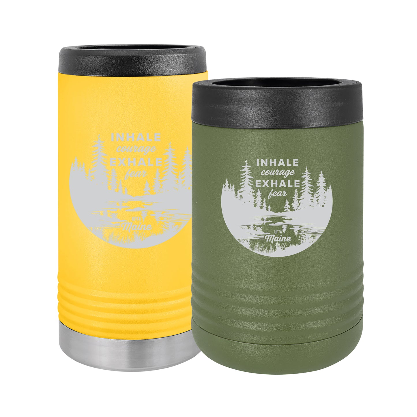 Polar Camel Insulated Beverage Holder: Inhale Courage, Exhale Fear