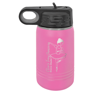 Pink 12 oz. Polar Camel Powder Coated Water Bottle