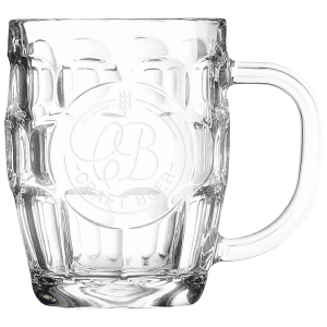 20 oz. Beer Mug with Oval Engraving Area and Handle