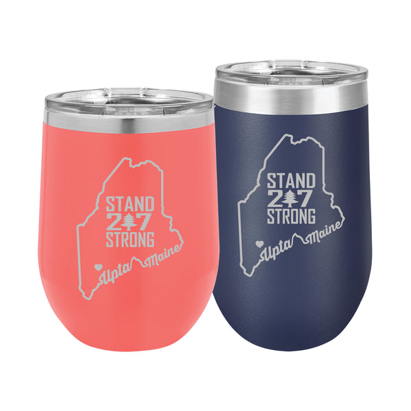 Polar Camel Stemless Wine Tumbler: Stand 207 Strong