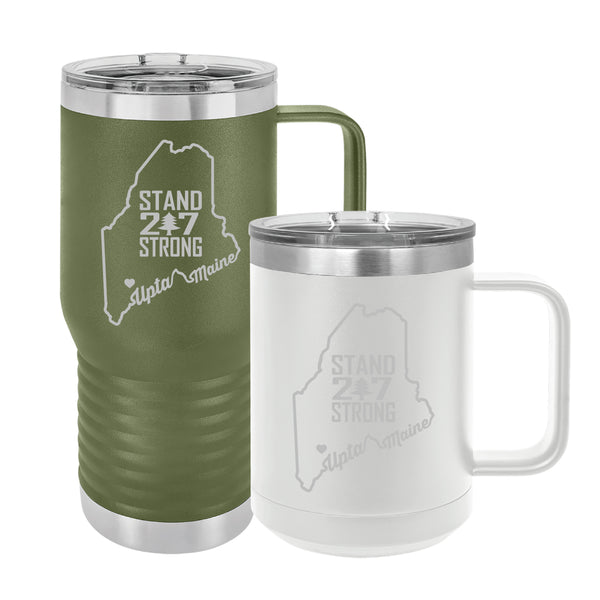 Polar Camel Travel Coffee Mug: Stand 207 Strong